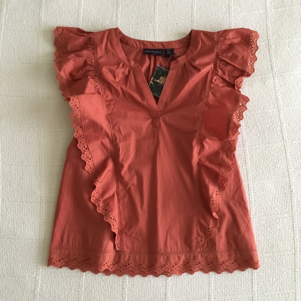 Amaryllis burnt orange top